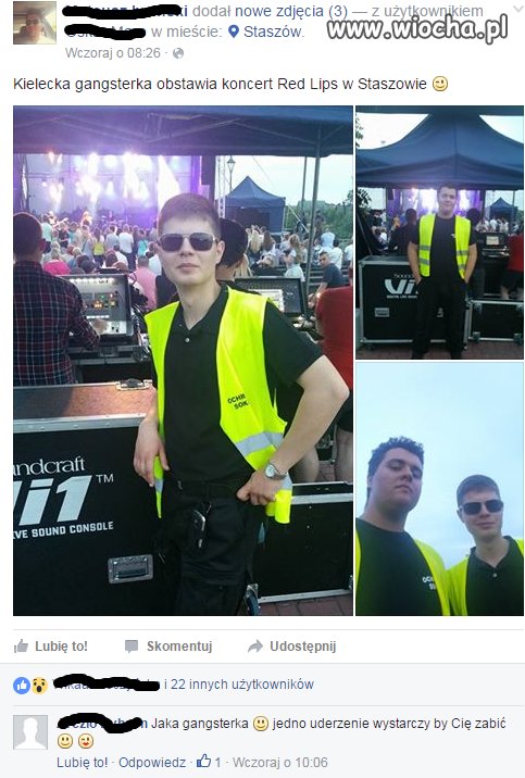 Kamizelka ochrony + okulary = Respekt na mieście