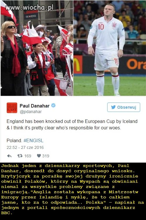 Ha! Anglicy mają winnego...