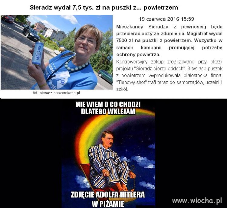 Nie wiem o co chodzi, ale takie absurdy
