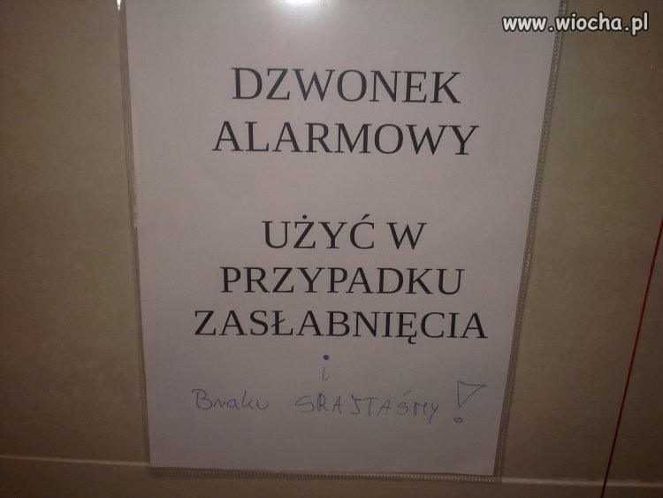 Taka informacja w szpitalu