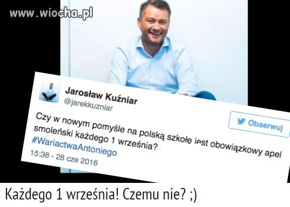Proponuje też z okazji