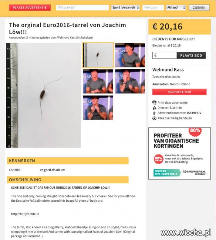 Licytacja pamiątek z Euro
