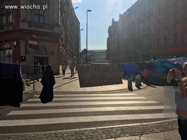 Rynek Katowice "Ptaki balkon obs*ały