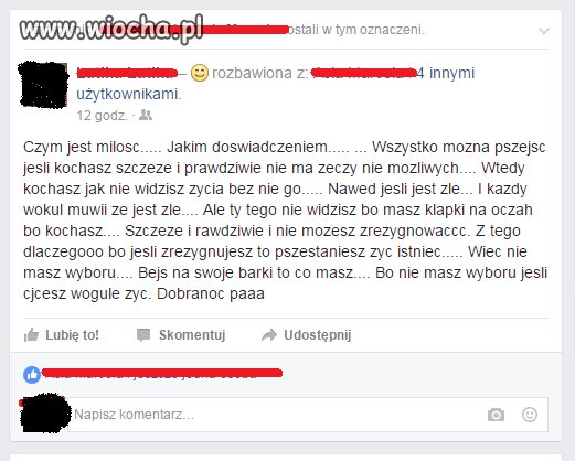 Poruszający wpis trzydziestoletniej kobiety