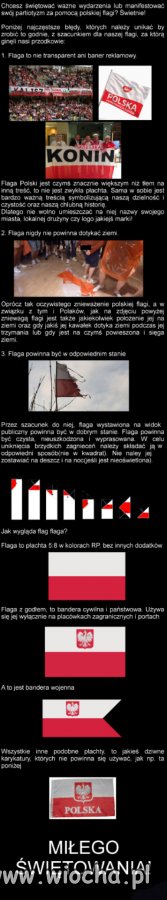 Flaga to nie transparent ani baner reklamowy