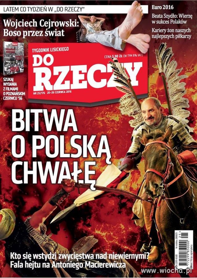 Macierewicz na okładce