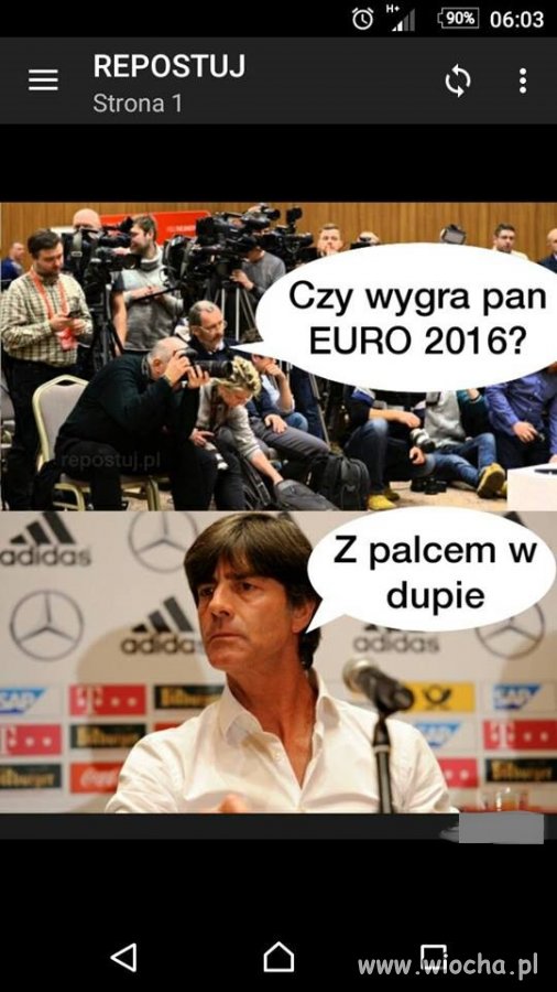Wyczuwa zwycięstwo 