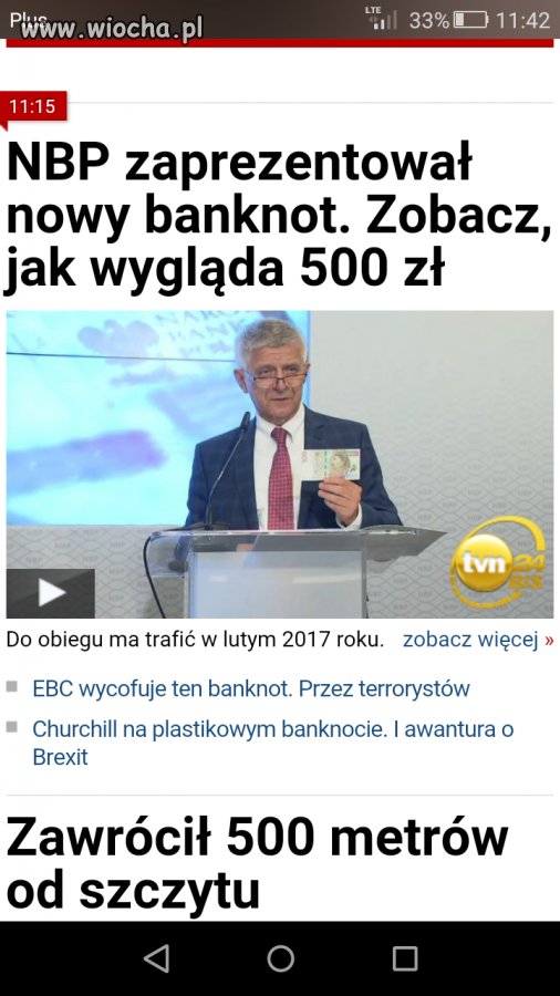 Wypłata w dwóch banknotach