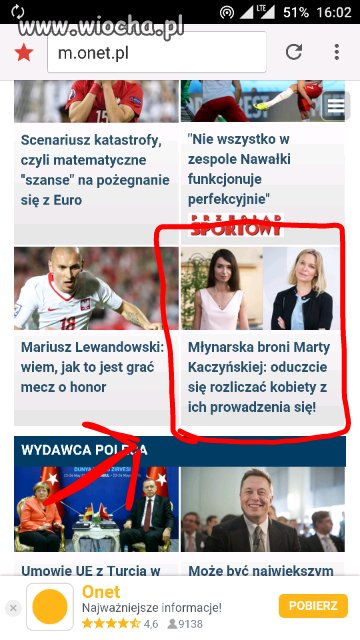 Dzisiejszy artykuł na Onecie