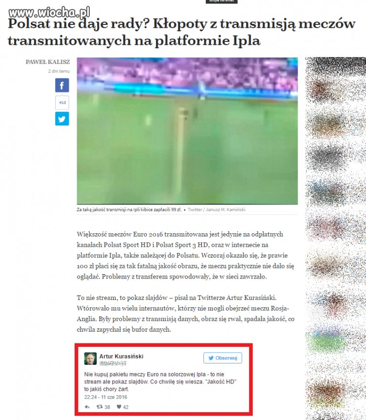 A Polsat jak zawsze leci w chu..
