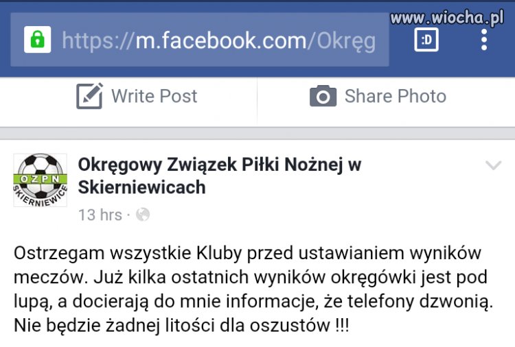 Ostrzeżenie dla klubów, sędziów i małej mafii