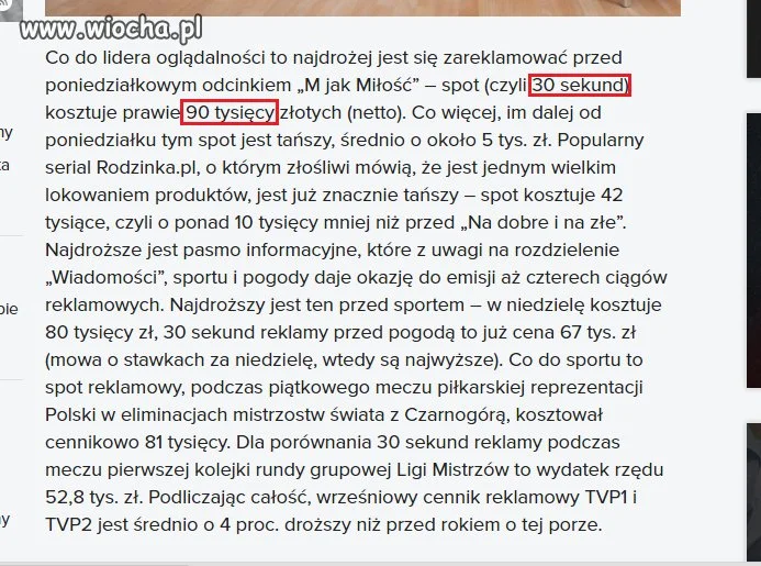 Do tego 30 minut blok reklamowy...