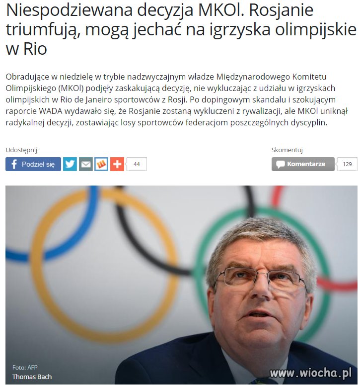 Wujek Putin już o to zadbał...