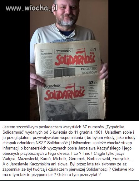 No jak mieli o nim coś pisać jak był takim tajnym