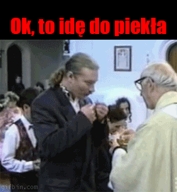 Pewnie nie dał na tacę 