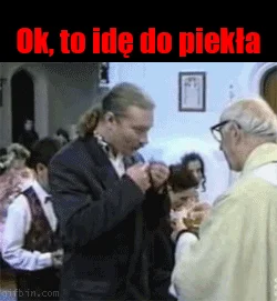 Pewnie nie dał na tacę 