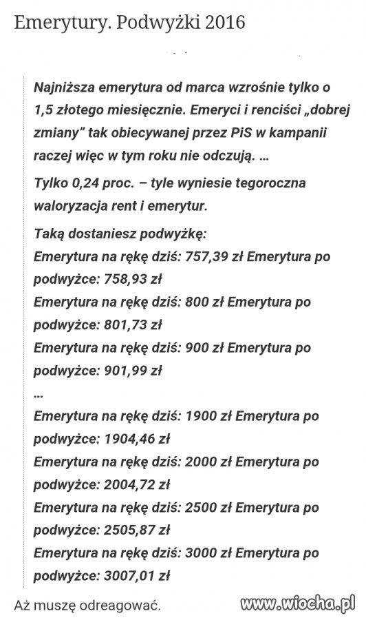 Emeryci też dostali gigantyczne podwyżki 