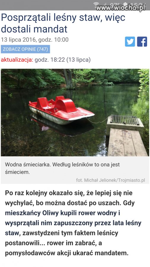 Zbierali śmieci, dostali mandat