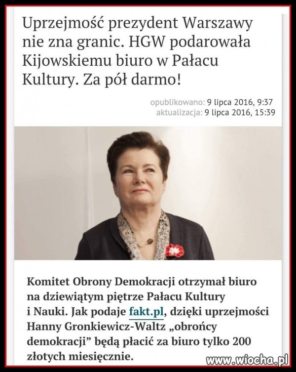 Bardzo miły gest ze strony HGW.