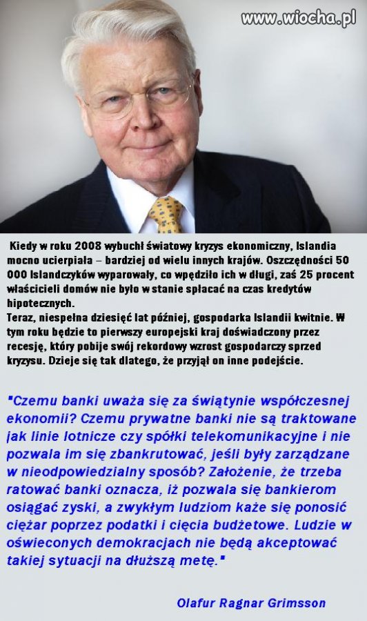 Islandia poradziła sobie z kryzysem, 