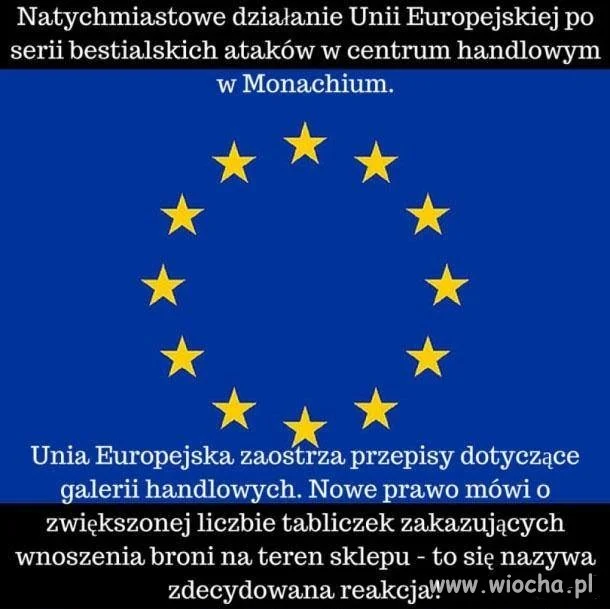I tak trzymać.Brawo UE.