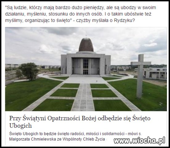 To tak jakby zaprosić ubogiego