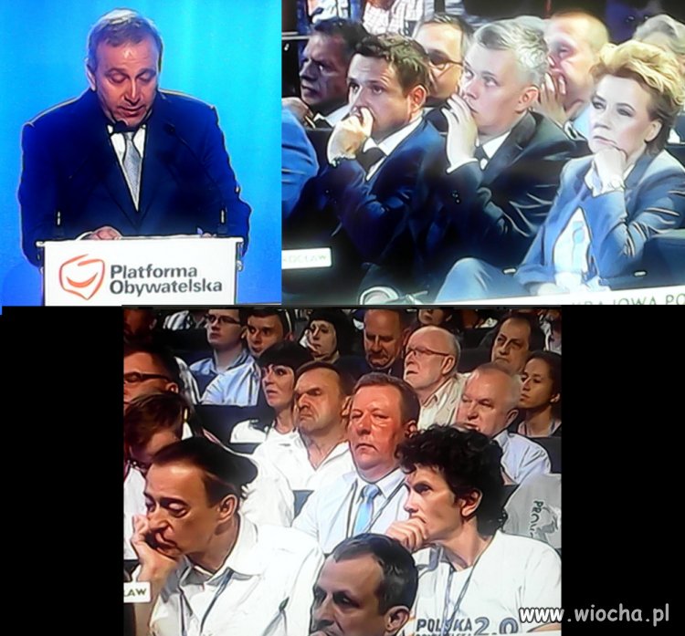 Spocony Grzegorz czyta,porwał tłumy na kongresie