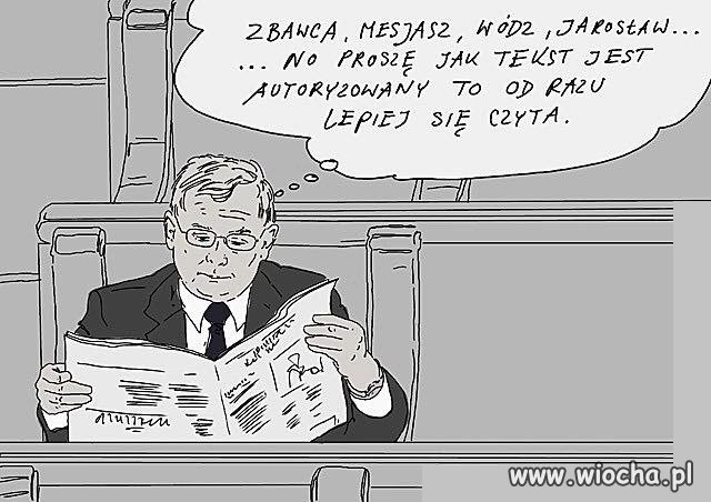 Jak tekst jest autoryzowany to...
