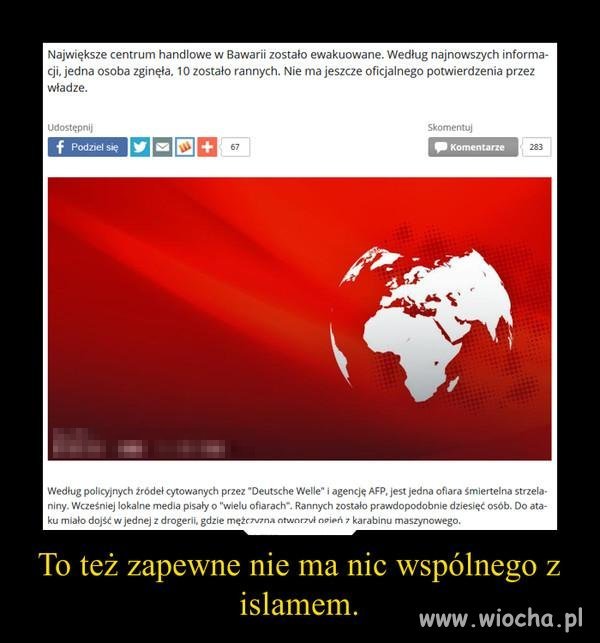 Wszak islam to religia pokoju.