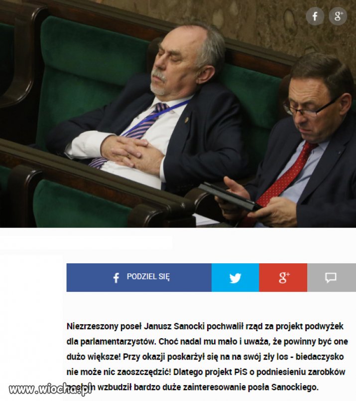 Ciężka jest poselska dola... 