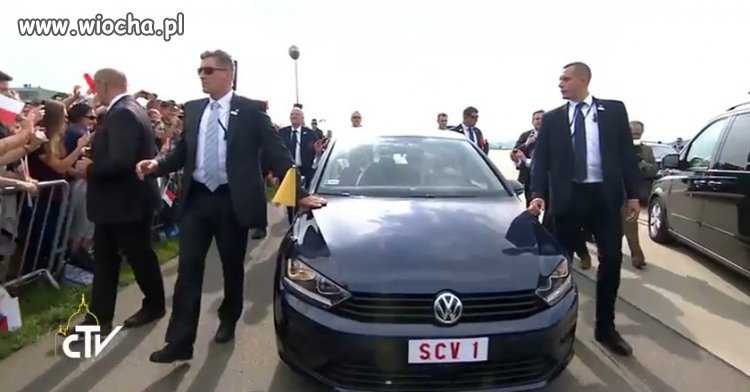 Samochód Papieża Franciszka na ŚDM 