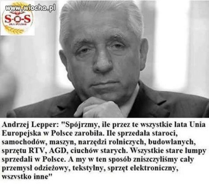 Bo relacje handlowe UE z Polską to przede