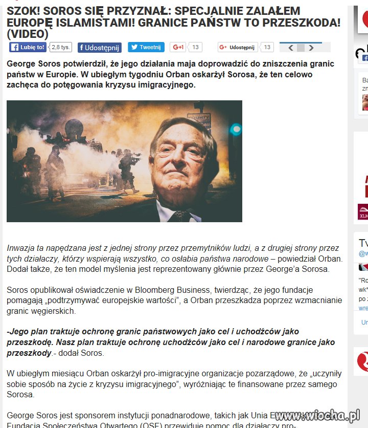 Sponsor m.in. KOD przyznał się, że specjalnie