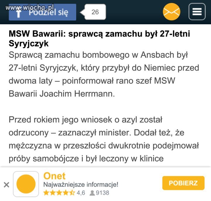 Nareszcie się wyjaśniło. To nie terrorysci atakują