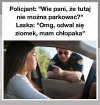 Laska vs policjant