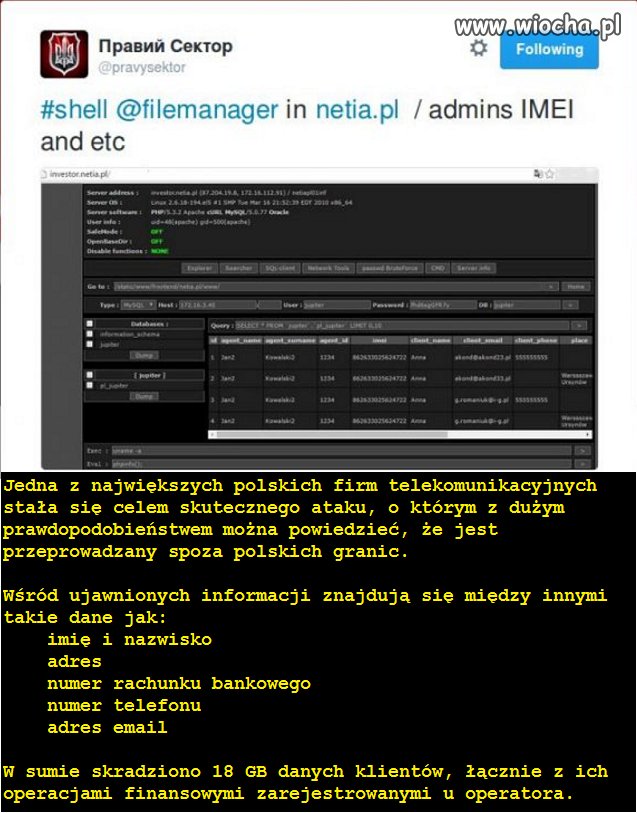 Skradziono dane polskiego operatora.
