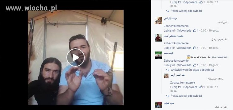 "Pokój wam" - powitanie przez bojowników z Syrii