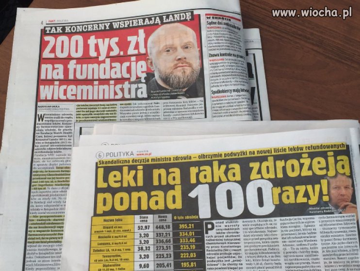 W dzisiejszej prasie same dobre wiadomości 