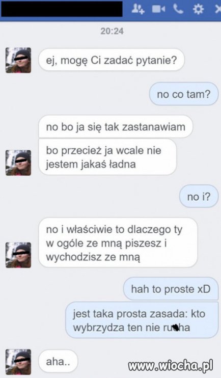 Szczery koleś.