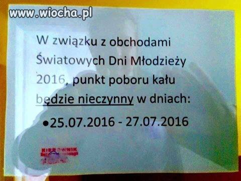 Problem z kałem.