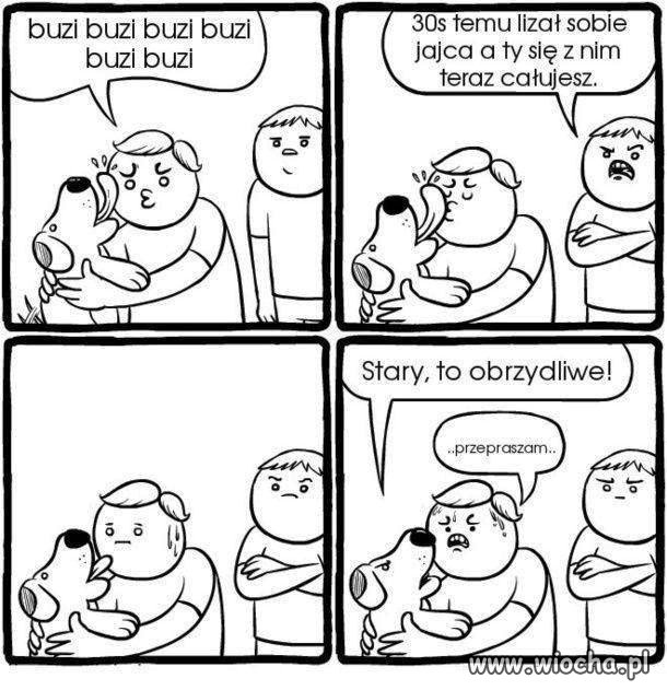 Buzi buzi z pieskiem