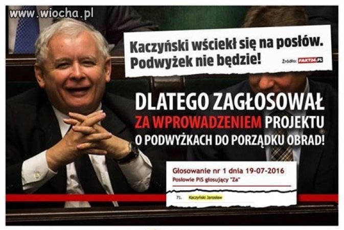 Najpierw głosował