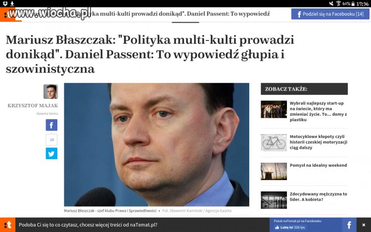 Błaszczak. I bardzo celna i odwarzna wypowiedź.