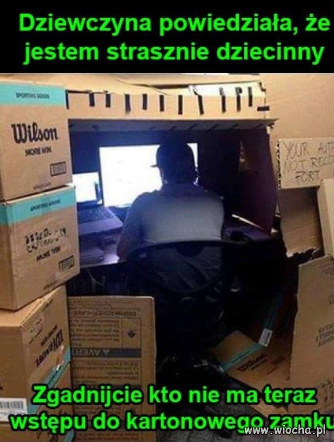 Kartonowy zamek