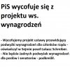 PiS wycofuje się z projektu ws. wynagrodzeń