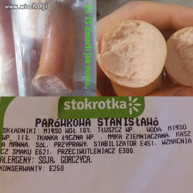 Parówki ze stokrotki. 29% "mięsa"