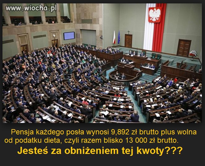 Posłowie zarabiają 3 średnie krajowe 