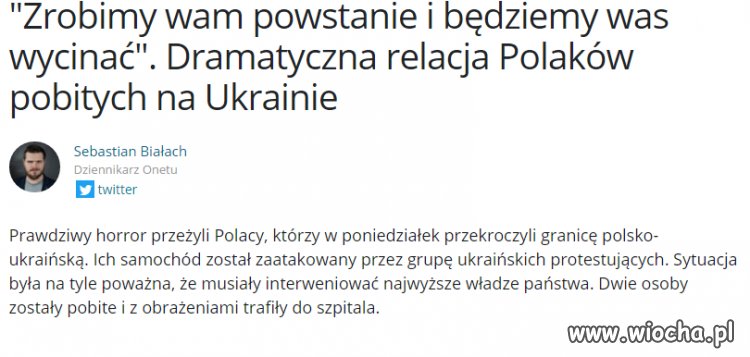  "Zrobimy wam powstanie i będziemy was wycinać".