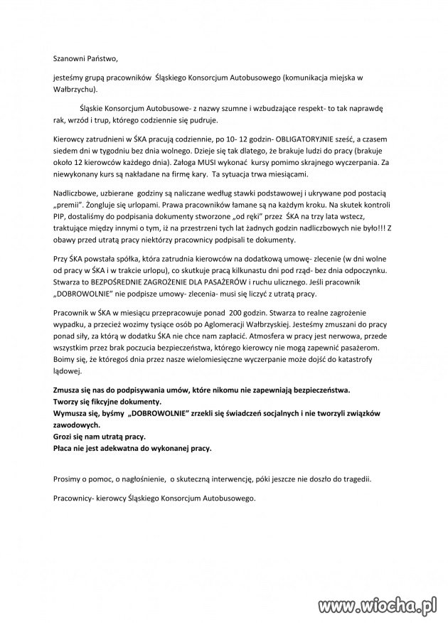 Kierowcy Autobusów miejskich w Wałbrzychu 