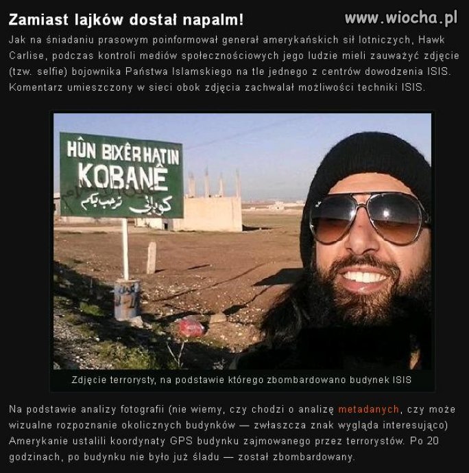 Gratulujemy głupoty. No, ale nawet w Isis
